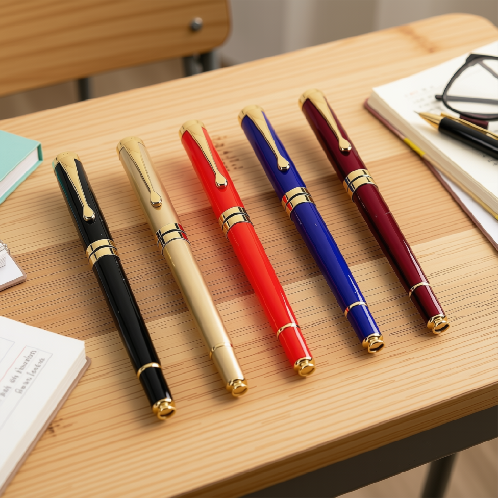 Stylo à Bille en Métal de Luxe, Cadeau d'Affaires,Écriture Fluide, Pointe de 0,5 mm – image 2