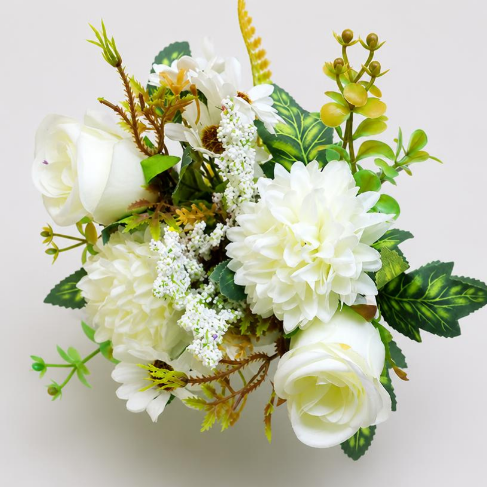 Lot de 5 Fleurs Artificielles pour Décoration de Mariage, Bouquets de Mariée – image 3