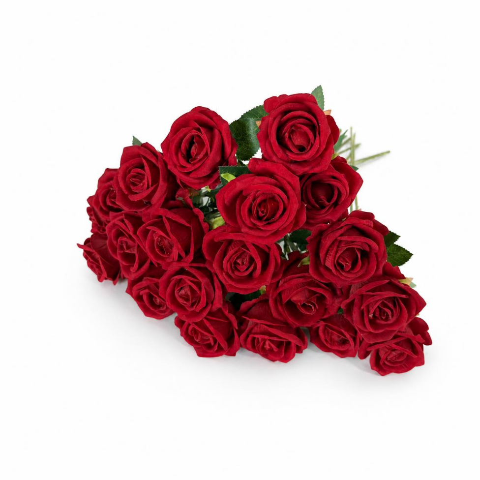 Lot de 5 Rose Artificielle,Décoration Intérieure