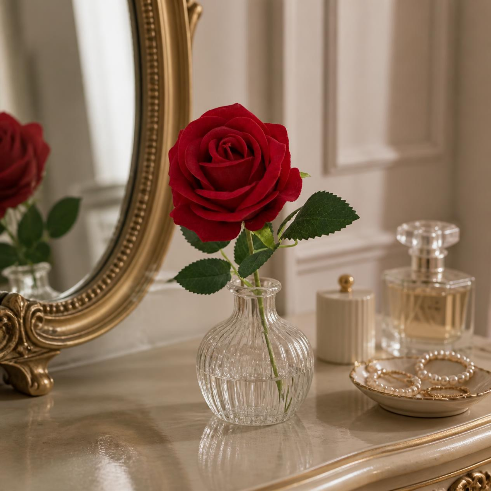 Lot de 5 Rose Artificielle,Décoration Intérieure – image 5