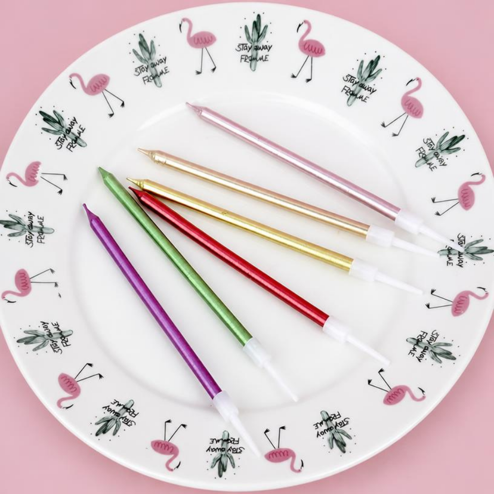 Bougie d'Anniversaire,6 Couleurs, 13.5*0.5CM,Anniversaire,Fête,Décoaration – image 2