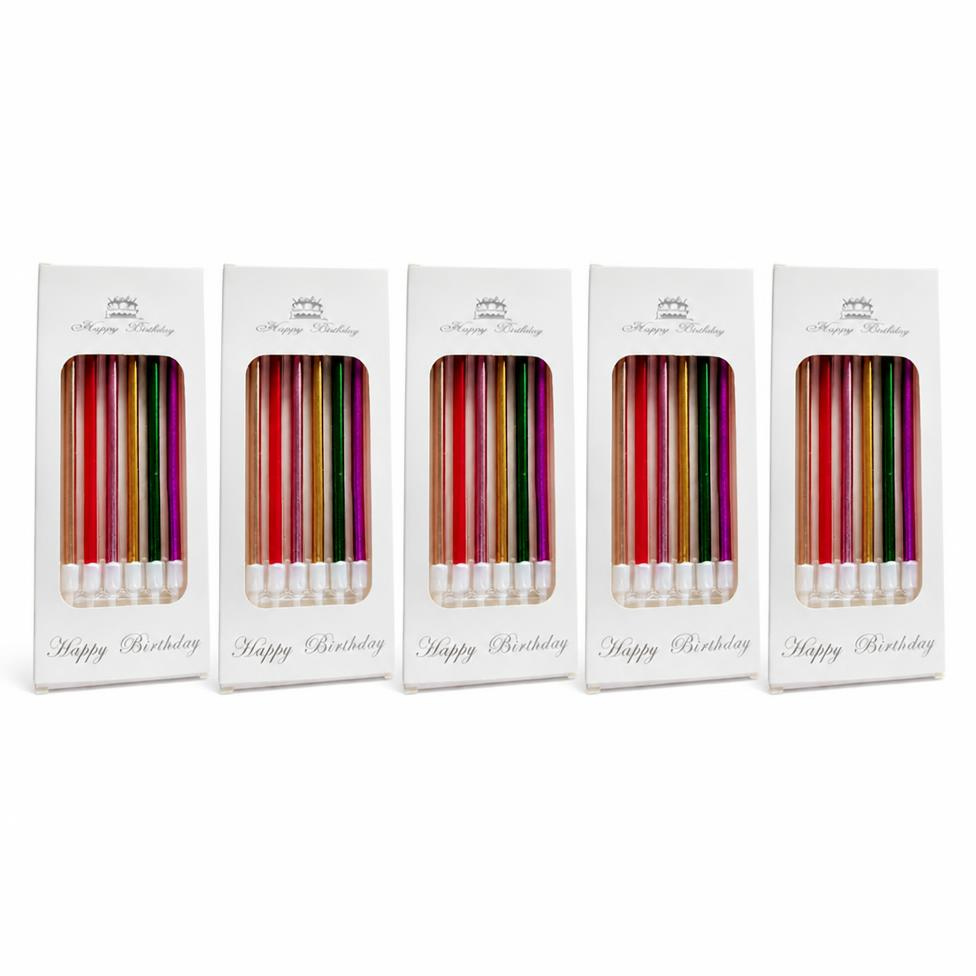 Bougie d'Anniversaire,6 Couleurs, 13.5*0.5CM,Anniversaire,Fête,Décoaration – image 4