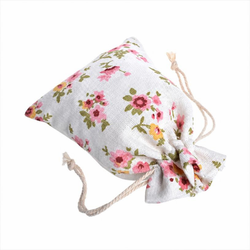 Lot de 5 Sacs à Bijoux Vintage en Coton, Pochette Cadeau avec Cordon – image 6