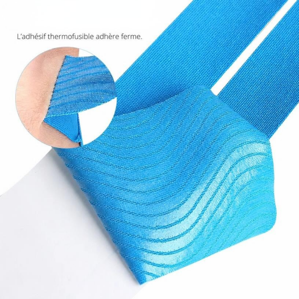 Lot de 5 Bandes de Kinésiologie Prédécoupées pour Cheville, Bande élastique et Imperméable pour Peau Bande de Kinésiologie Soulagement Douleur et Accessoires Soutien Pré-Découpées pour Cheville – image 5