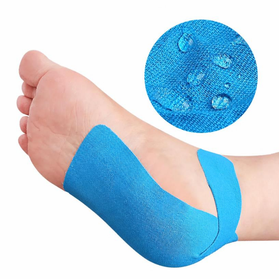 Lot de 5 Bandes de Kinésiologie Prédécoupées pour Cheville, Bande élastique et Imperméable pour Peau Bande de Kinésiologie Soulagement Douleur et Accessoires Soutien Pré-Découpées pour Cheville – image 6