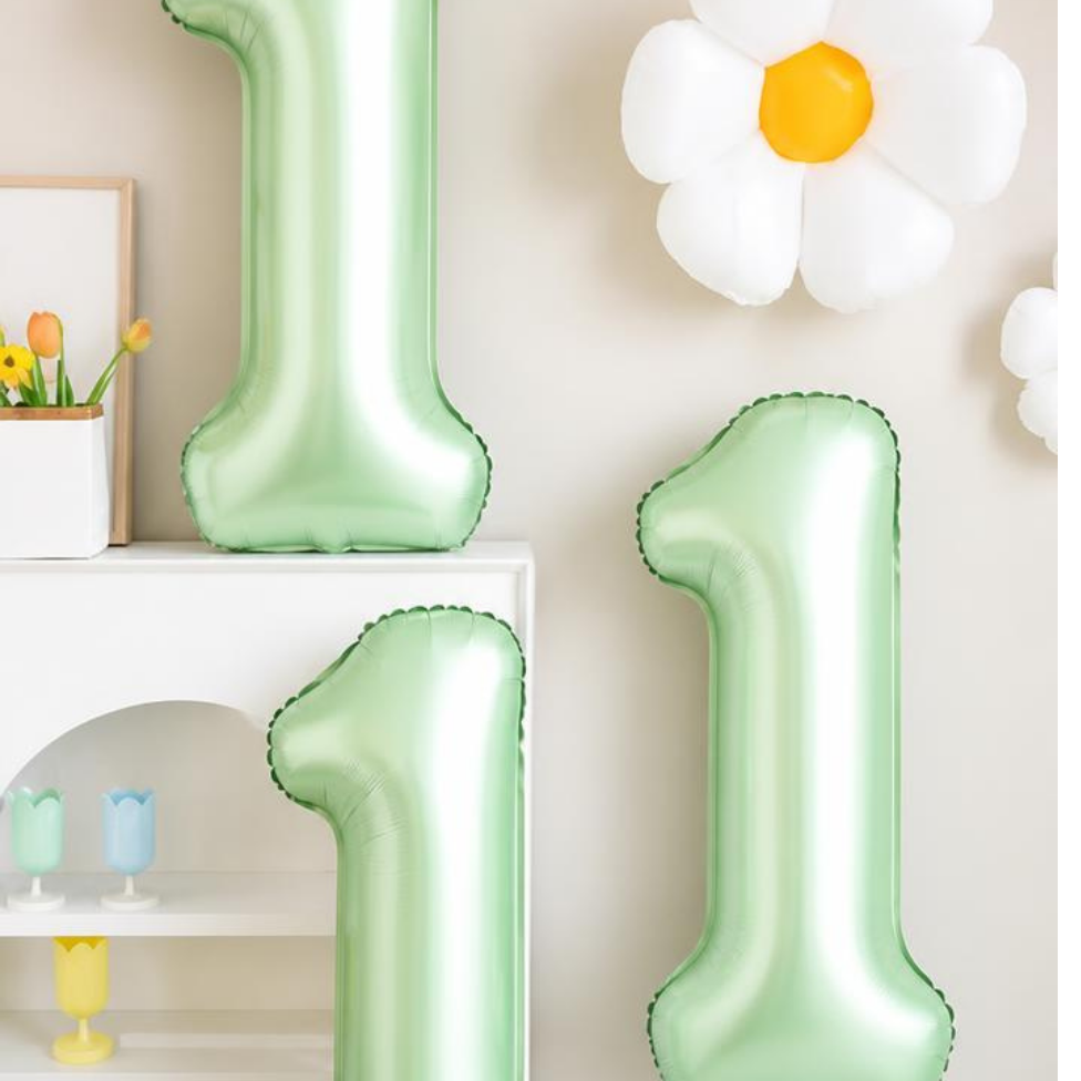Lot de 4 Ballons en Forme de Numéro 1,Anniversaire,Fête,Décoaration – image 5