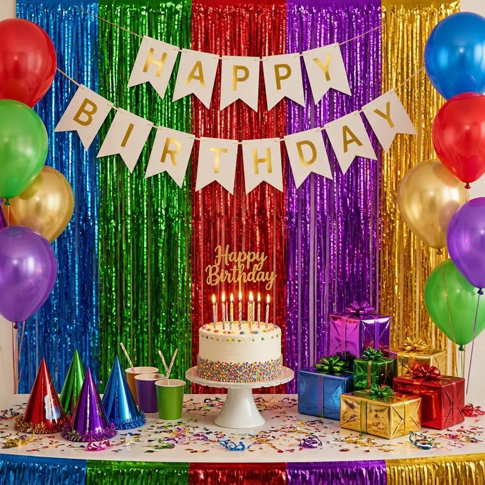 Film Fond Mur de 1m * 2m,pour Mariage,Fêtes,Anniversaire,Décoration
