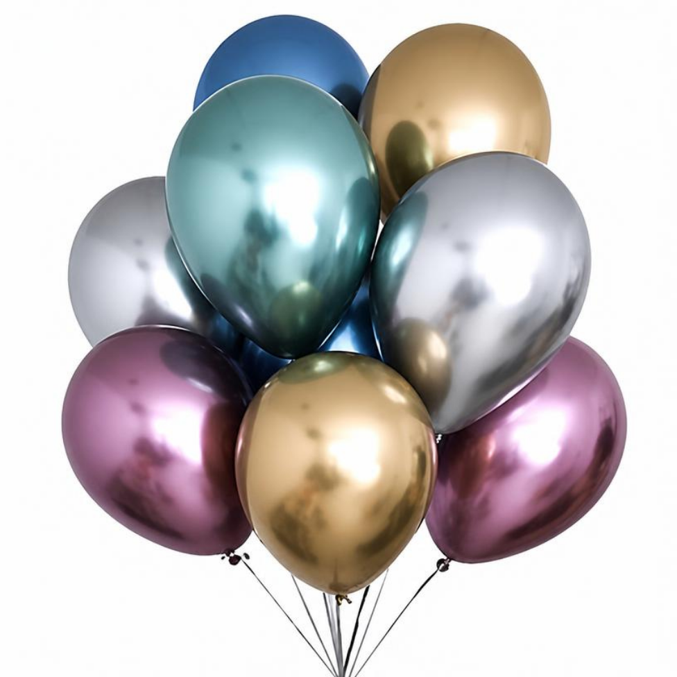 Lot de 100 Ballons de Mariage Rond de 10 Pouces en Latex Naturel Chromé,pour Fête d'Anniversaire,Mariage,Décoration,100 pcs – image 4