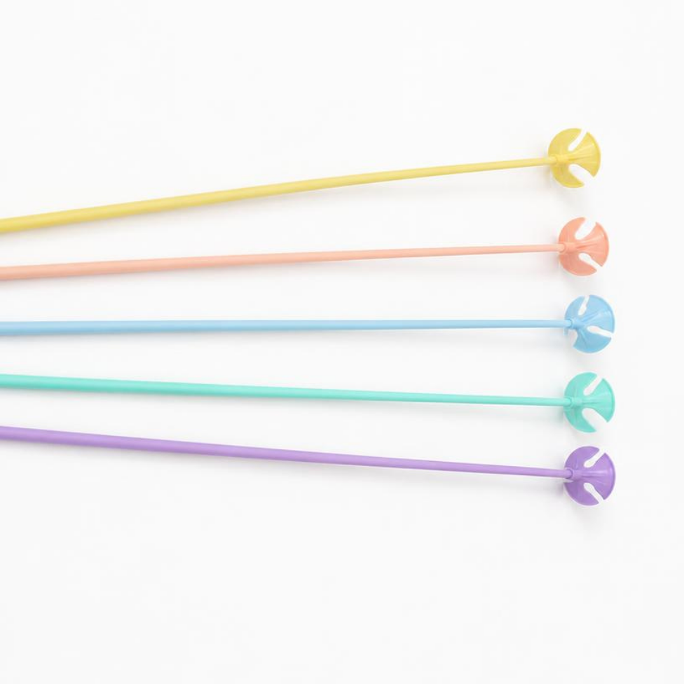 Lot de 50 Bâtons de Ballon en Plastique Coloré de 42 cm, Simple, pour Mariage, Anniversaire, Fête, Décoration de Ballons Gonflables – image 3