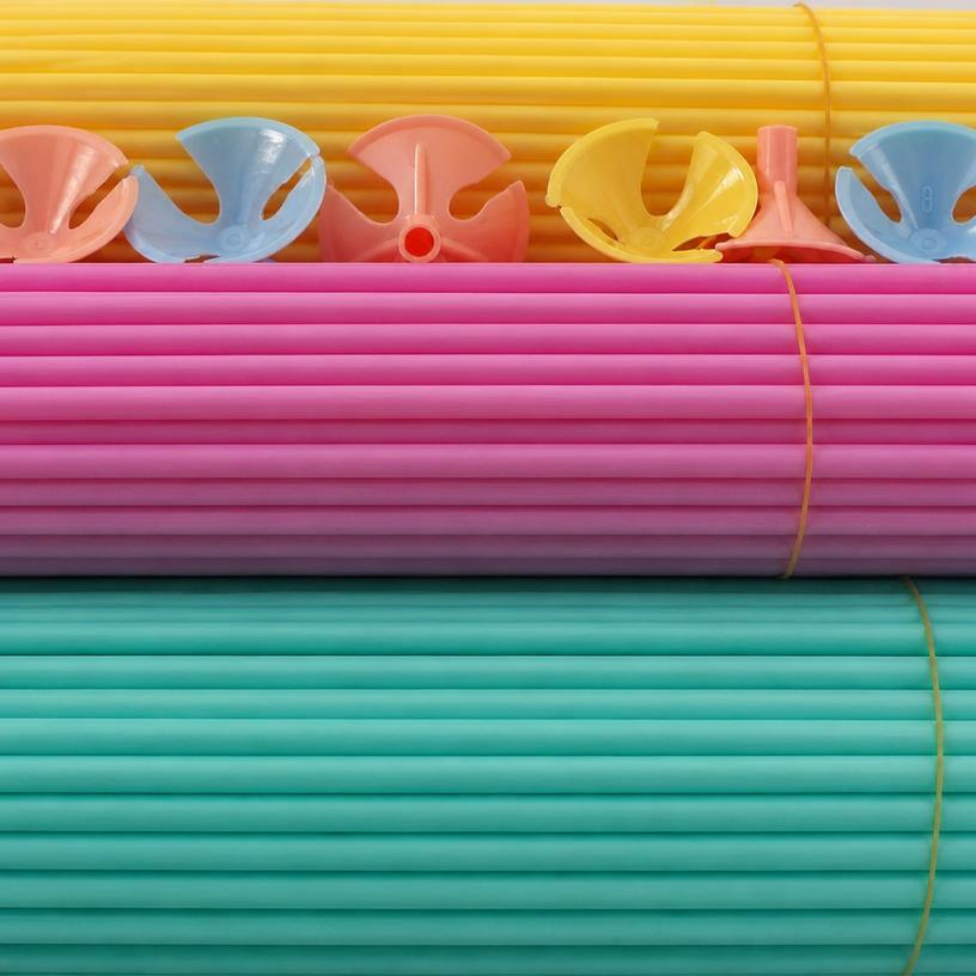 Lot de 50 Bâtons de Ballon en Plastique Coloré de 42 cm, Simple, pour Mariage, Anniversaire, Fête, Décoration de Ballons Gonflables – image 6