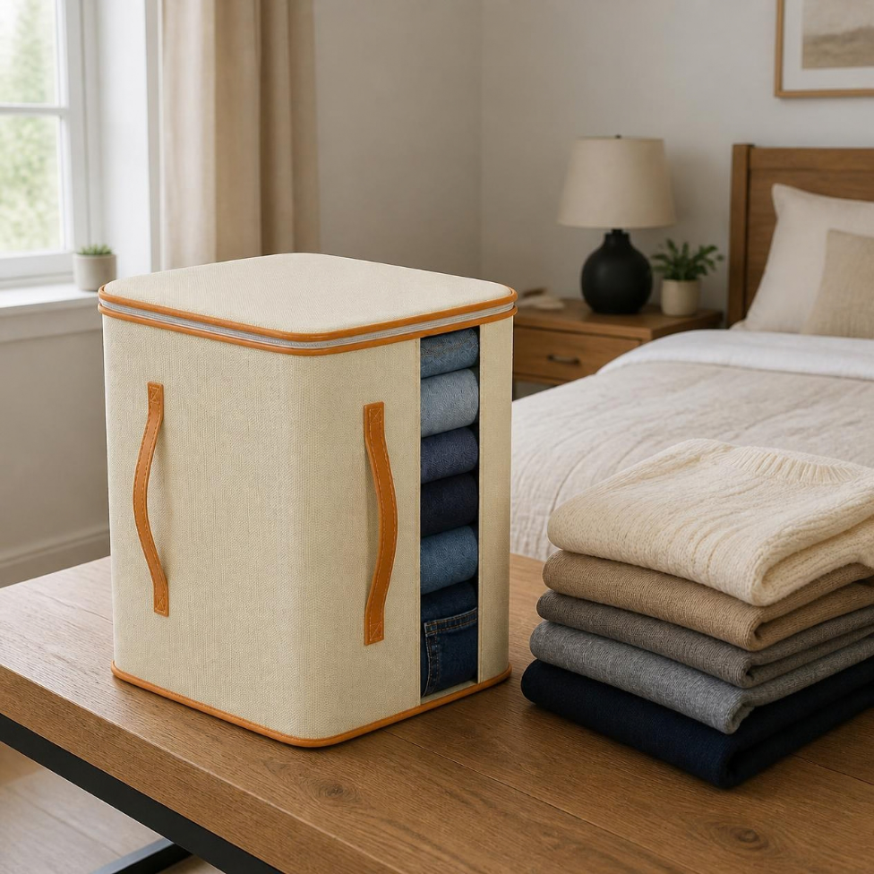 Boîtes de Rangement pour Vêtements,Organisateur de Vêtements,Sac de Rangement Pliables pour Couvertures – image 3