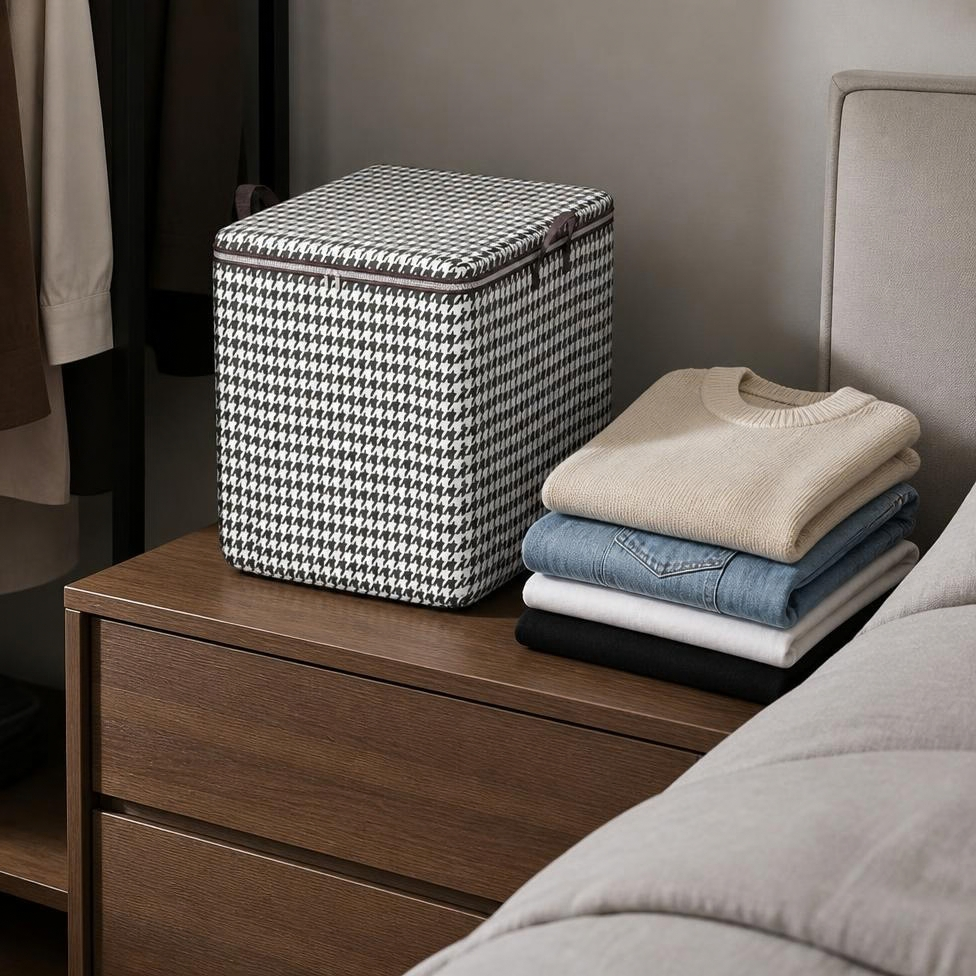Boîte de Rangement pour Vêtements,Organisateur de Vêtements,Sac de Rangement Pliables pour Couvertures