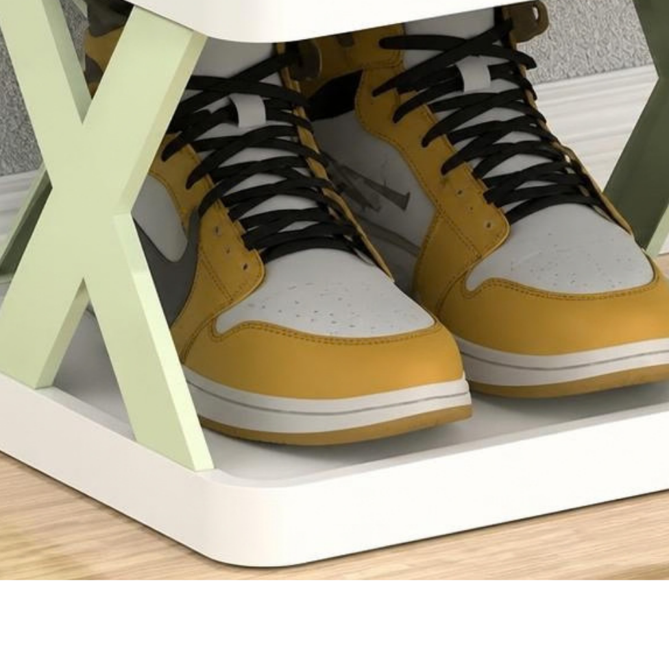 Organisateur de Rangement pour Chaussures Empilable en Forme de X, Armoire de Présentation de Chaussures – image 5