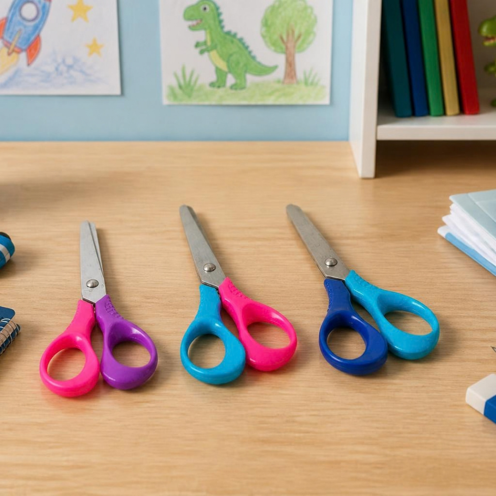 Lot de 3 Ciseaux d'École pour Étudiant, Enfant, Fournitures Scolaire – image 3
