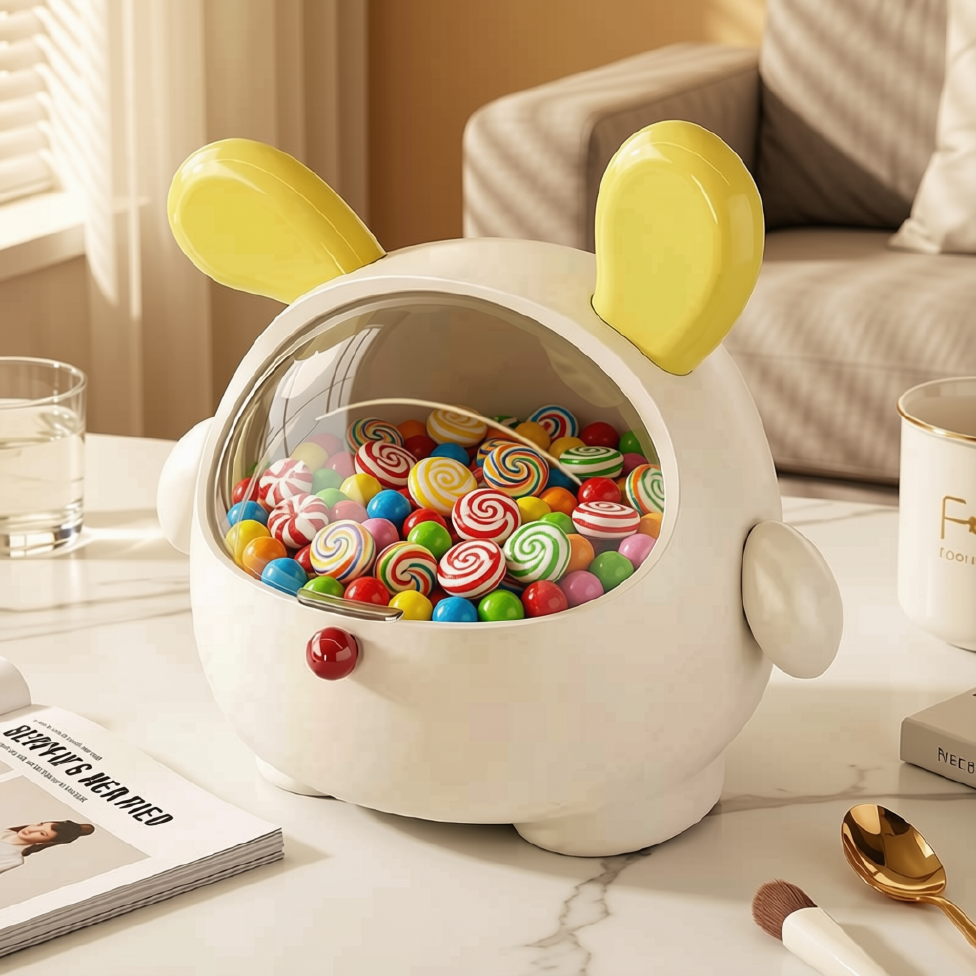 Bocal à Bonbons,Boîte de Rangement Mignonne pour Salon