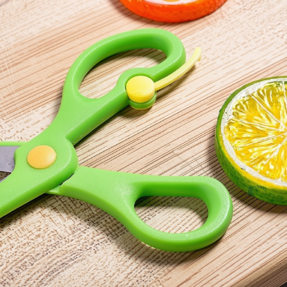 Lot de 3 Ciseaux pour Enfants Étudiants,Tête Ronde, Ciseaux sans Danger pour les Mains – image 3