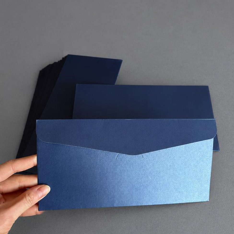 Lot de 10 Enveloppes 220*110mm Élégantes pour Lettres Invitations Cartes de Vœux Mariage Anniversaire Documents Factures – image 4