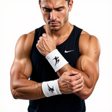 Bandeau Poignet Sport, Bandeau Poignet Absorbant La Transpiration pour Hommes Et Femmes, Bracelets De Tennis en Coton, Adaptés Au Football, Au Tennis