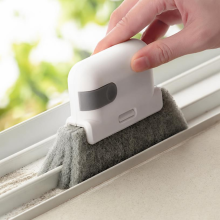 Brosse de Nettoyage pour Rainures de Fenêtres, Outil de Nettoyage de Vitres pour Portes Coulissantes,Accessoirs Maison